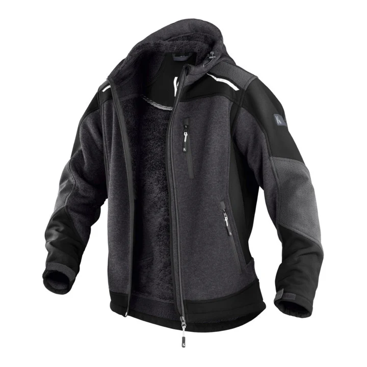 B-Ware Kübler Strickjacke Wetterdress Jacke 1741 dunkelgrau schwarz Größe XXL Polyester