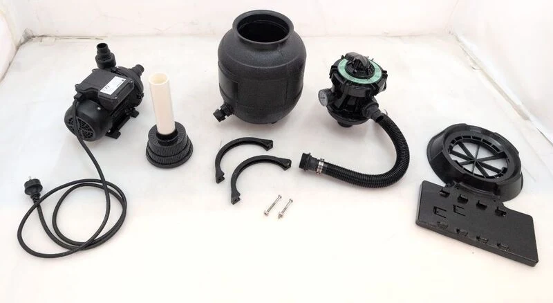 D-Ware TOOLCRAFT Sandfilteranlage 7900l/h Wasserpumpe Poolpumpe 220V 250W IPX5 32mm