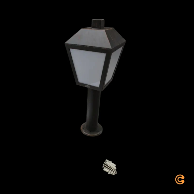B-Ware Bendix Sockelleuchte Außenleuchte Laterne LED Gartenlampe Schwarz Kupfer Antik