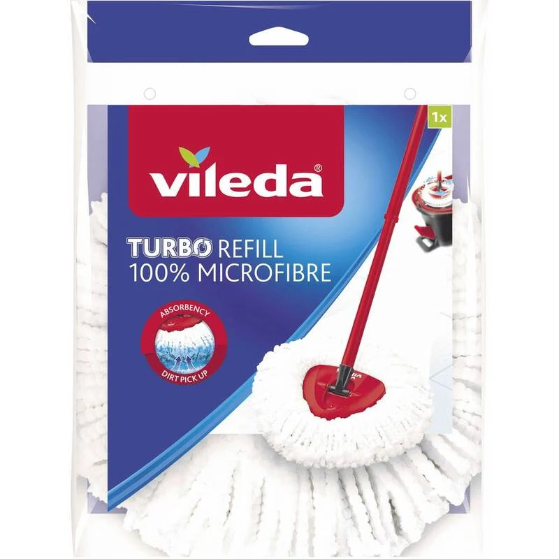 2x B-Ware Vileda Wischmop Ersatzaufsatz Mopkopf Easy Wring Clean Ersatz Aufsatz 2 STÜCK