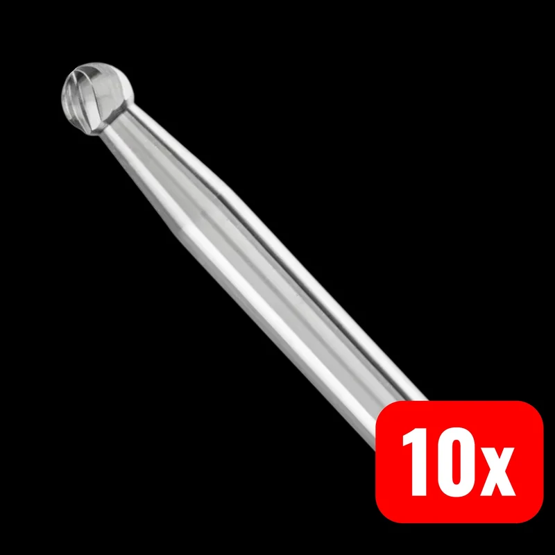 10x B-Ware PFERD TOOLS Frässtift Schleifstift Kugel Vollhartmetall Aluminium 10 STÜCK