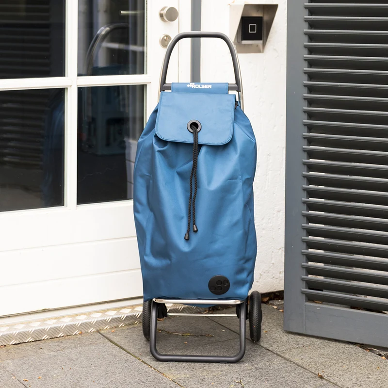 Klappbarer Einkaufstrolley Blau