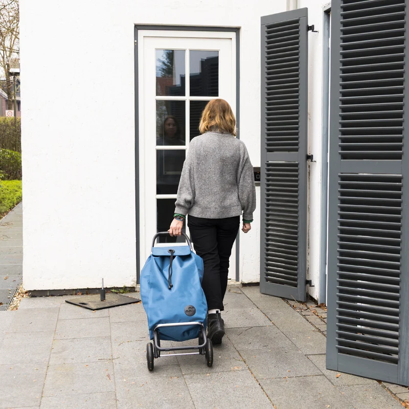 Klappbarer Einkaufstrolley Blau