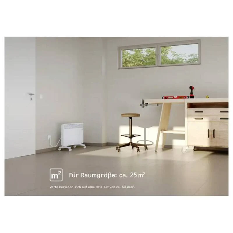 B-Ware Stiebel Eltron Konvektor Heizgerät 2000W IP24 Heizkörper weiß 25m² 450x738mm