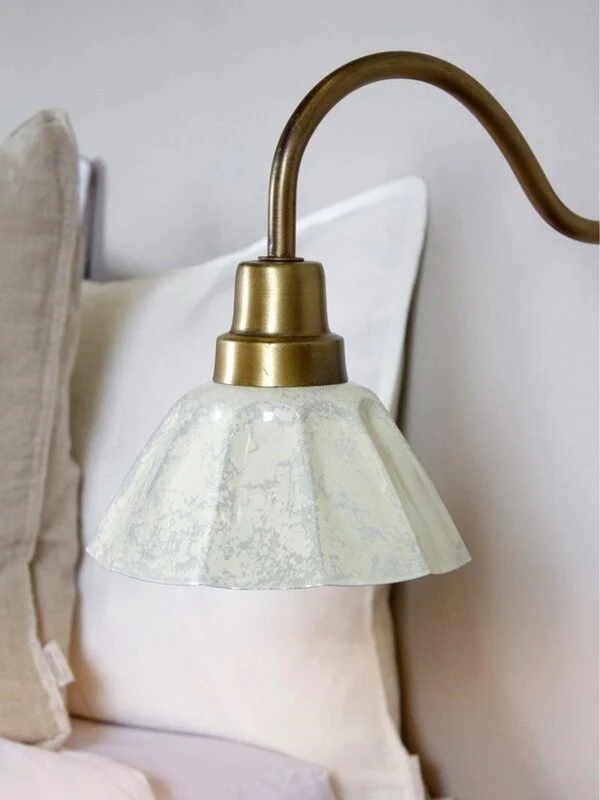 B-Ware PR Home Wandleuchte Wandlampe Ester Lampe Cremeweiß Kabel Stecker Serie