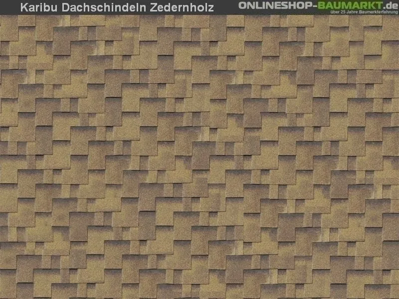Karibu Dachschindeln Asymetrisch Zedernholz 14 Pakete