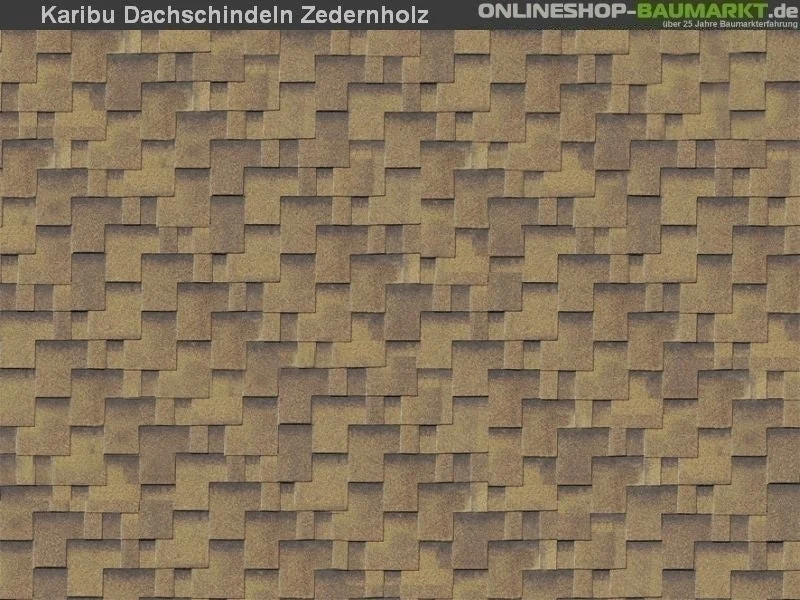 Karibu Dachschindeln Asymetrisch Zedernholz 11 Pakete