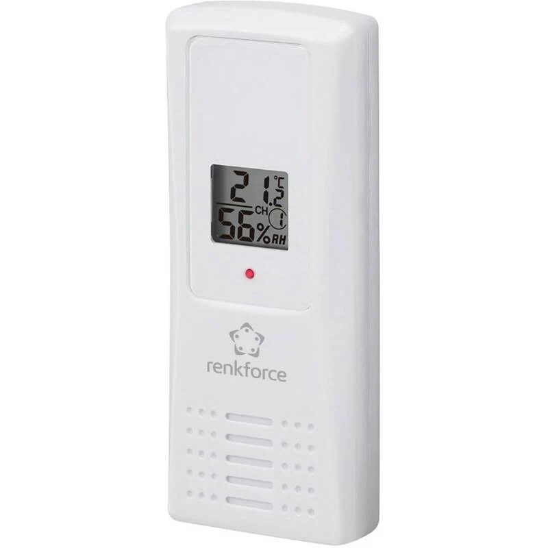 5x B-Ware Renkforce Thermo Hygrosensor Sensor 100 m Thermosensor Batterie Weiß 5 STÜCK