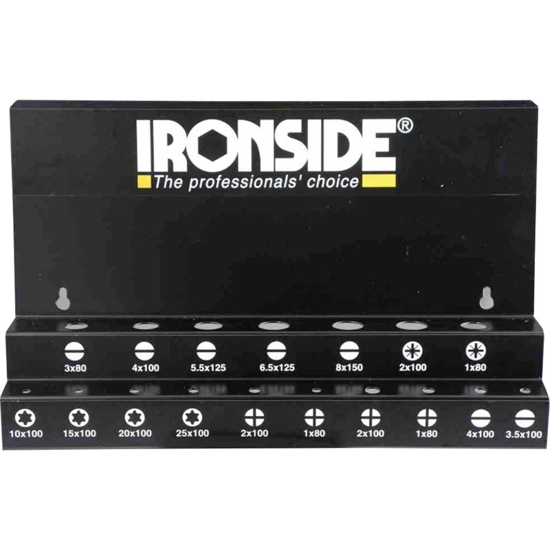 B-Ware IRONSIDE Schraubendreher Set Metallständer VDE PH PZ SL TX Hex 17-teilig