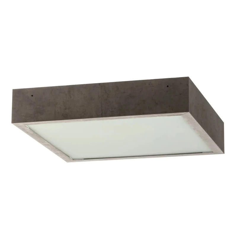 B-Ware Argon Deckenleuchte Tromsö 40x40 cm Hängeleuchte Deckenlampe Lampe betongrau