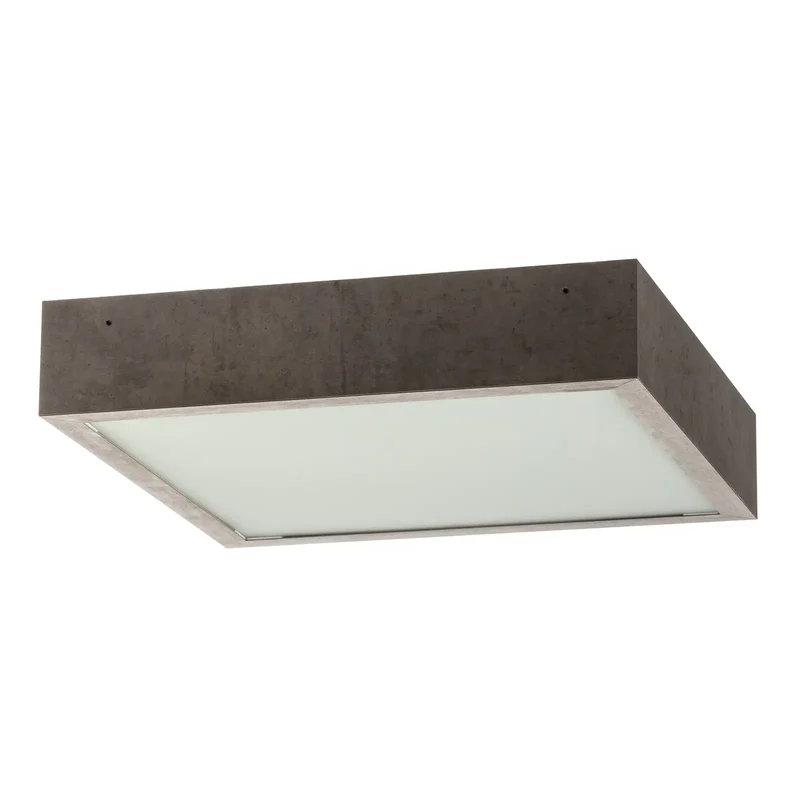 B-Ware Argon Deckenleuchte Tromsö 40x40 cm Hängeleuchte Deckenlampe Lampe betongrau