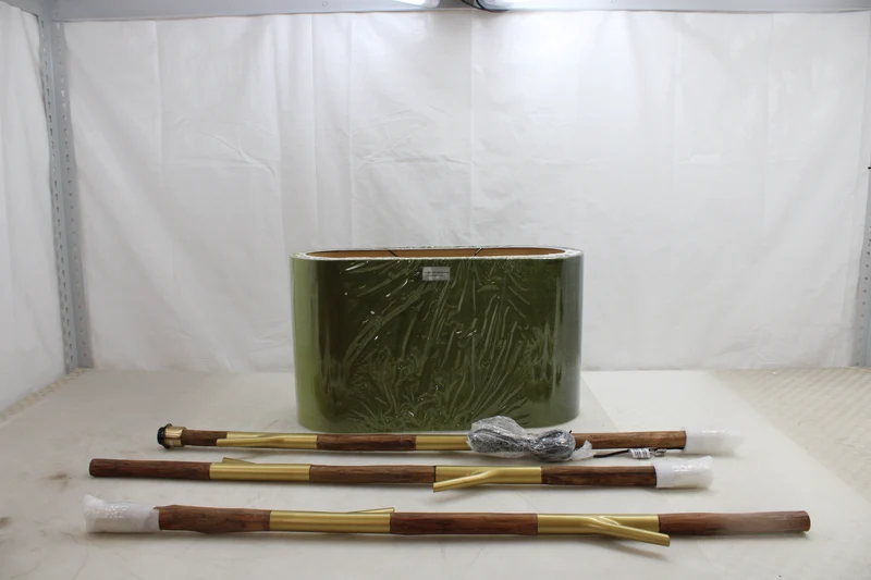 Kare Stehleuchte Stehlampe Twig Grün Gold Baumwolle Holz E27 SIEHE TEXT/FOTO