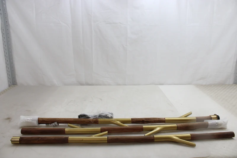 Kare Stehleuchte Stehlampe Twig Grün Gold Baumwolle Holz E27 SIEHE TEXT/FOTO