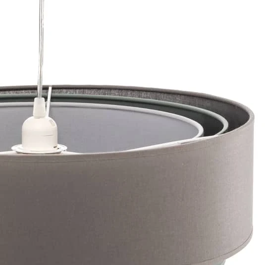 B-Ware Euluna Hängeleuchte Hängeleuchte Lampe Leuchte Trio beige aquamarin écru Ø45