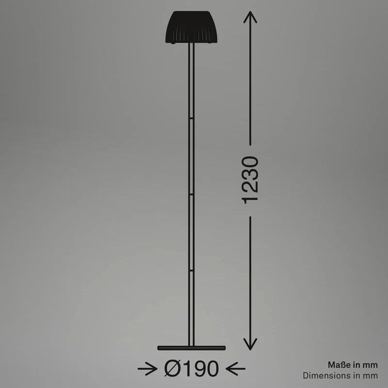 B-Ware Briloner LED-Stehlampe Stehleuchte Loca Weiß Metall Kunststoff Touch H123cm