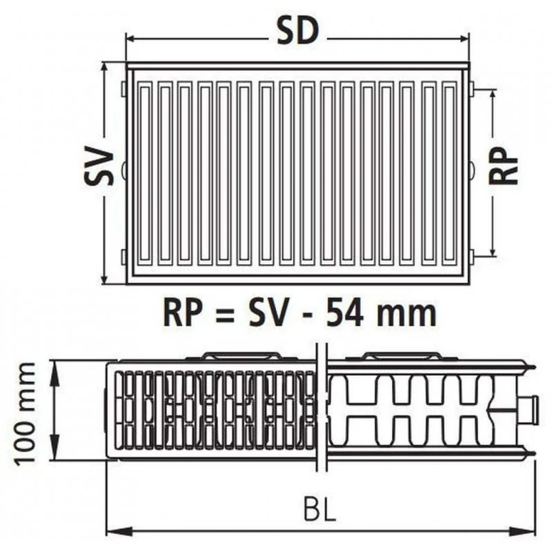 B-Ware Kermi Heizkörper Radiator Kompakt weiß 22 900 800 X2 Profil-K Heizung SIEHE TEXT