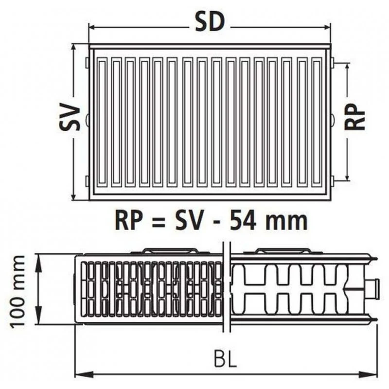 B-Ware Kermi Heizkörper Radiator Kompakt weiß 22 900 800 X2 Profil-K Heizung SIEHE TEXT