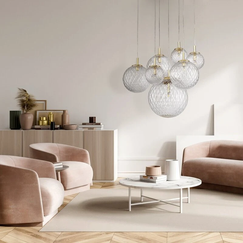 TK Lighting Pendelleuchte Cadix VII Glas 200cm Lampe Deckenlampe SIEHE TEXT/FOTO
