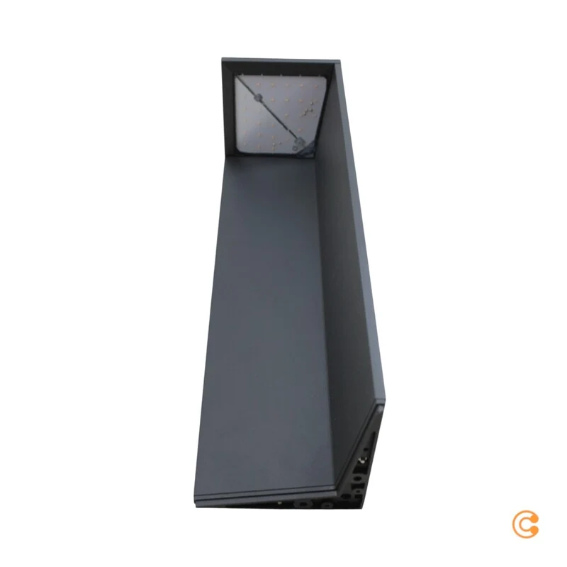 B-Ware Fabas Luce Wegeleuchte Garten LED Solar Fold Bewegungsmelder dunkelgrau IP54