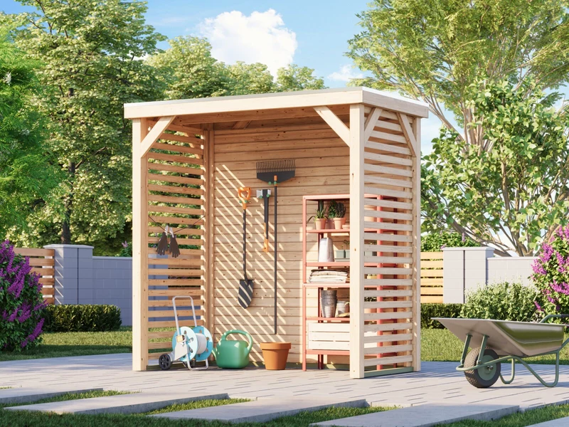 Karibu Pavillon Cubeco halb, natur