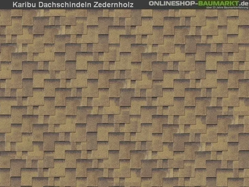 Karibu Dachschindeln Asymetrisch Zedernholz 19 Pakete