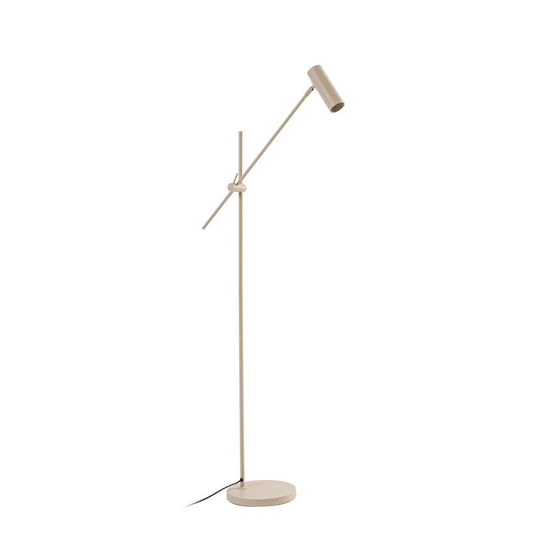 B-Ware Lindby Stehleuchte Vilo LED Lampe beweglich 153cm beige Metall für Wohnräume