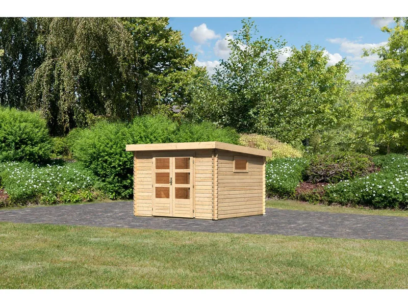 Karibu Gartenhaus Trittau 3 natur