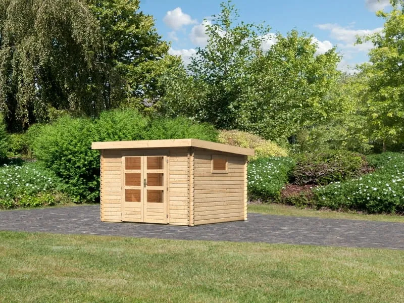 Karibu Gartenhaus Trittau 3 natur