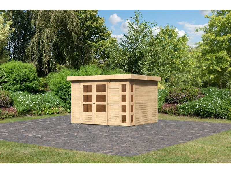 Karibu Gartenhaus Kerko 5 natur 19 mm