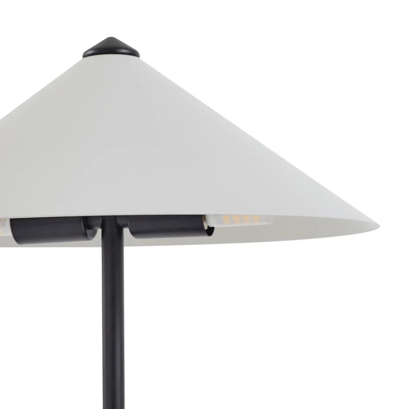 B-Ware Lindby Tischleuchte Lampe Norvik Tischlampe Höhe 35 cm schwarz grau Metall332