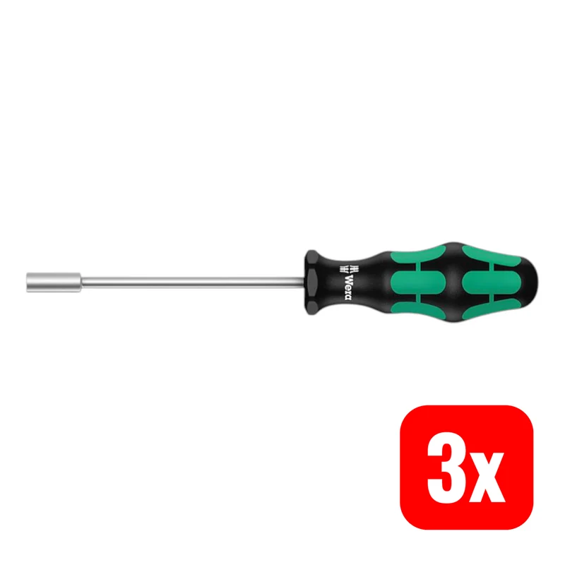 3x B-Ware Wera 395 Werkstatt Steckschlüssel Schraubendreher Schlüsselweite 4.5 mm 3 STÜCK