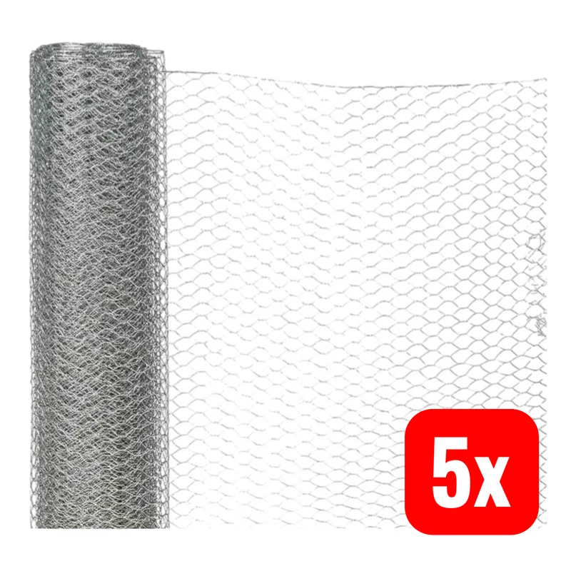 5x B-Ware Siena Garden 6eck-Geflecht vz 13 500 Drahtzaun Zaungeflecht Sechseck 10m 5 STÜCK