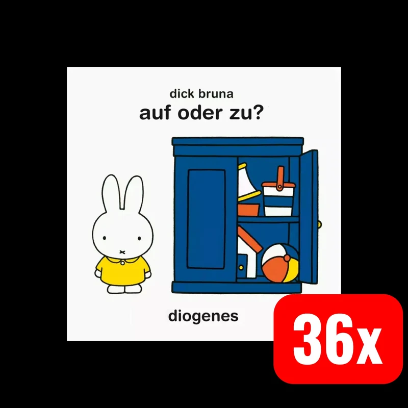 B-Ware diogenes Buch Kinderbuch Miffy Auf oder zu interaktiv Hardcover 36 STÜCK