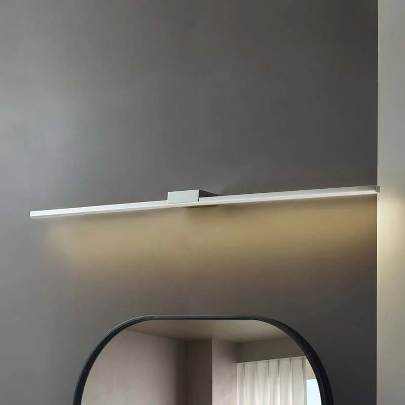 B-Ware Lucande Spiegellampe Badleuchte LED chrom Aluminium 120cm IP44 SIEHE TEXT