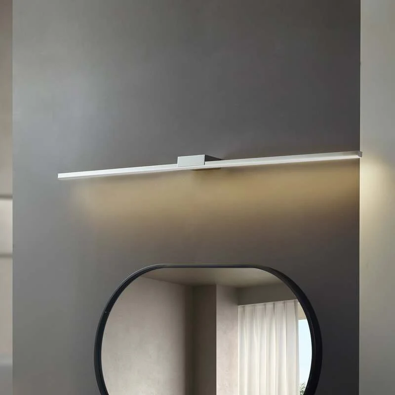 B-Ware Lucande Spiegellampe Badleuchte LED chrom Aluminium 120cm IP44 SIEHE TEXT