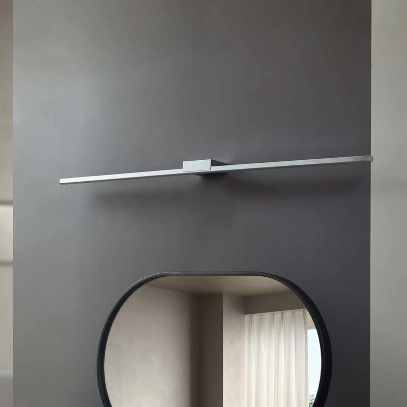 B-Ware Lucande Spiegellampe Badleuchte LED chrom Aluminium 120cm IP44 SIEHE TEXT