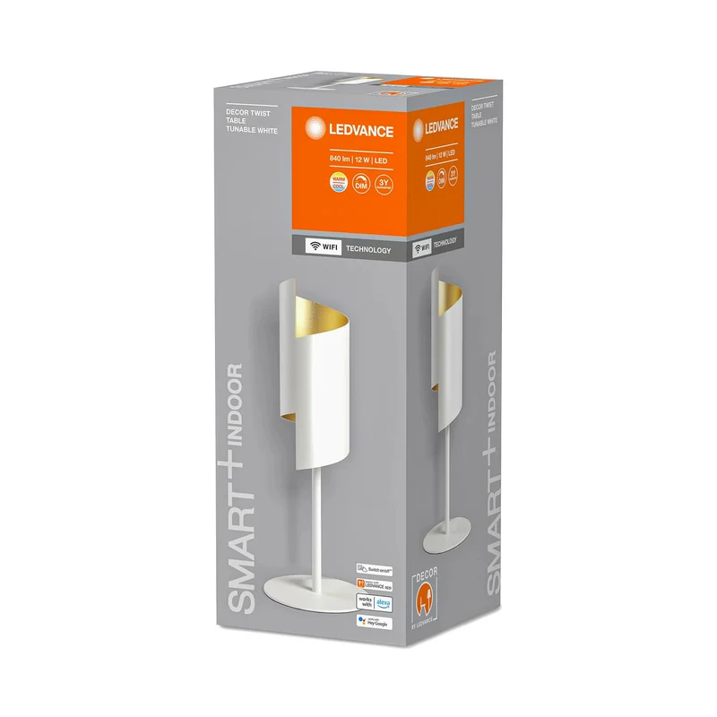 B-Ware LEDVANCE Tischleuchte Tischlampe SMART+ WiFi Decor Twist weiß Stahl WLAN App LED
