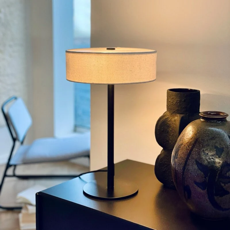 B-Ware Dyberg Larsen Tischleuchte Lampe Calix schwarz Metall 40 cm SIEHE TEXT/FOTO