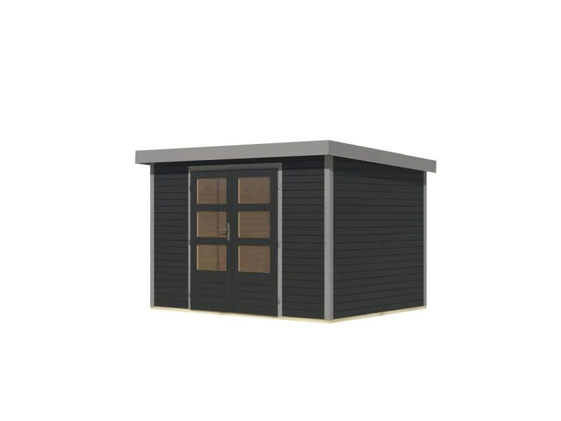 Karibu Hybrid Gartenhaus Jupiter 4 C anthrazit/graualuminium