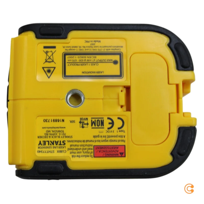 B-Ware Stanley Linienlaser Messgerät Laserlinie 8m Batterie 0.687kg 16x16x21cm Gelb