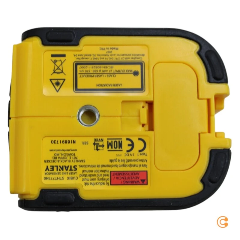 B-Ware Stanley Linienlaser Messgerät Laserlinie 8m Batterie 0.687kg 16x16x21cm Gelb
