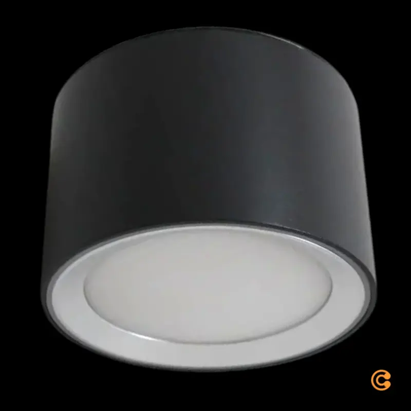 B-Ware Nordlux LED-Bad-Deckenleuchte Einbauleuchte Andre LED IP44 Schwarz 3 STÜCK