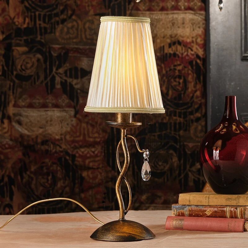 B-Ware ONLI Delia Tischleuchte Leuchte Lampe bronze Eisen 42 cm SIEHE TEXT/FOTO