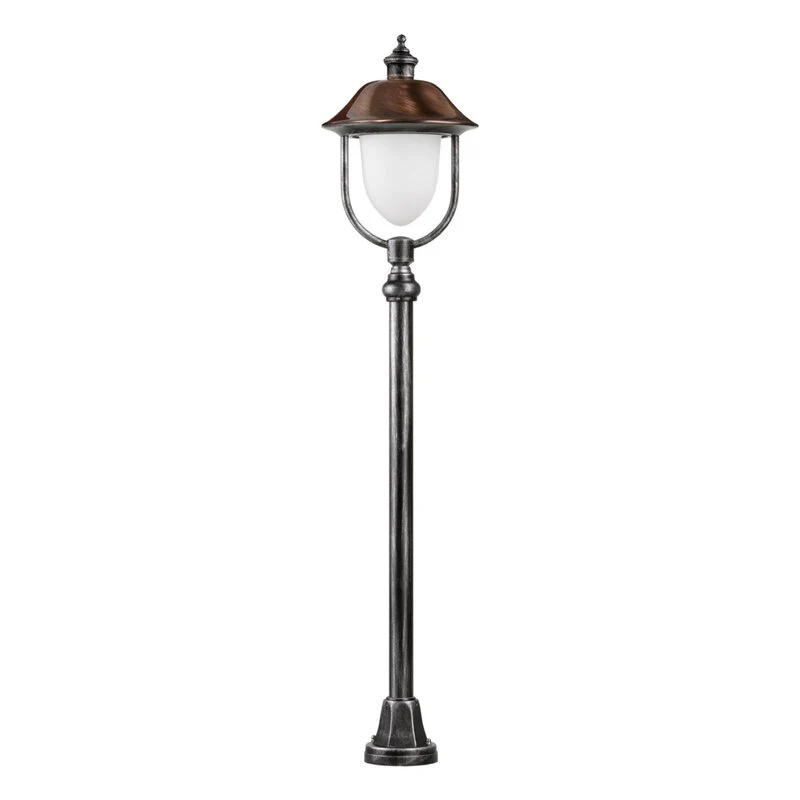 B-Ware LCD Wegeleuchte Gartenleuchte Peggy Kupfer schwarz silber Aluminium Kupfer