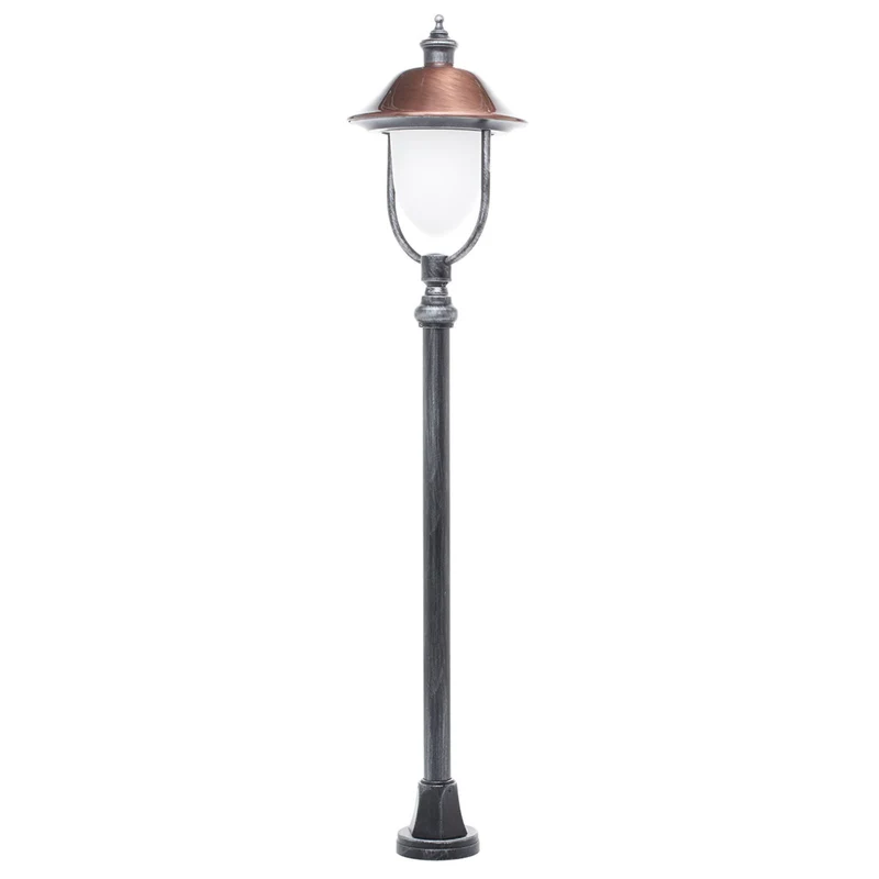 B-Ware LCD Wegeleuchte Gartenleuchte Peggy Kupfer schwarz silber Aluminium Kupfer