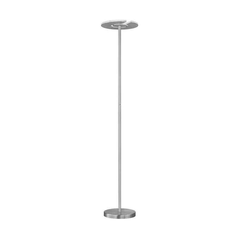 Stehleuchte Lampe LED Dent CCT Funktion Dimmer nickel matt chrom Beleuchtungskun