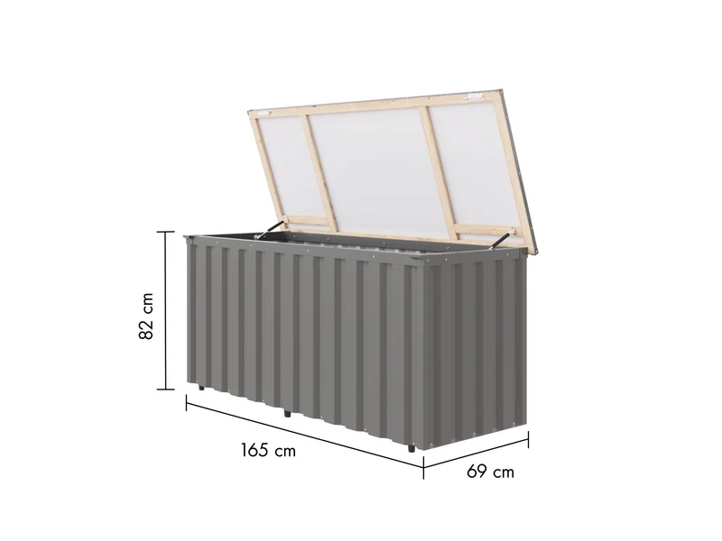 Karibu Metallbox Indium 2, Graualuminium