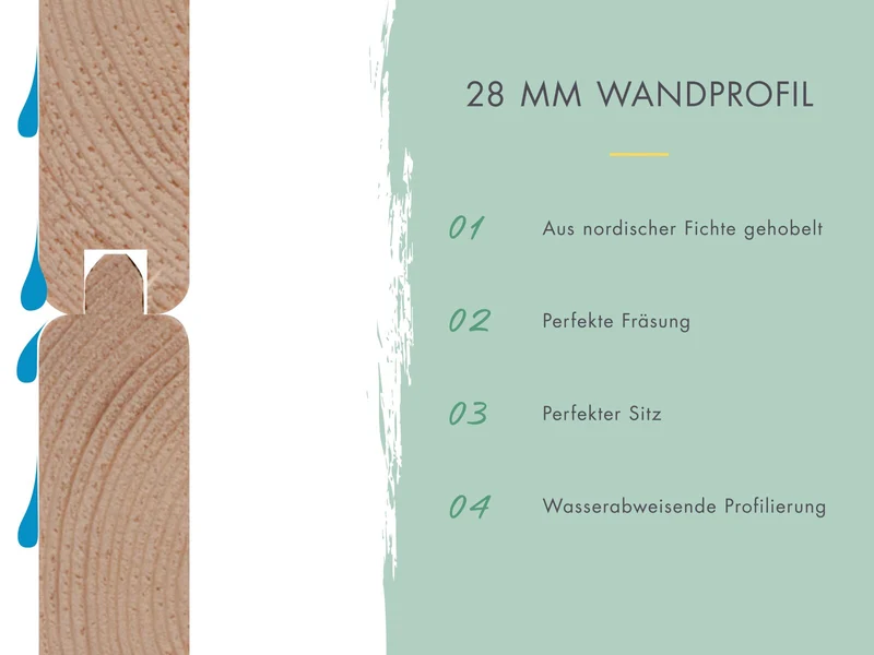 Karibu Hybrid Gartenhaus Pluto 3 B, terragrau/graualuminium, 28 mm