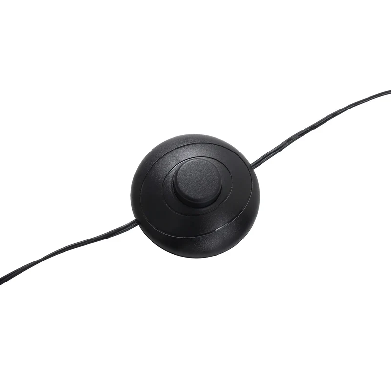 B-Ware Lucande Bogenleuchte Stehlampe LED schwarz Metall dimmbar Schalter Kabel