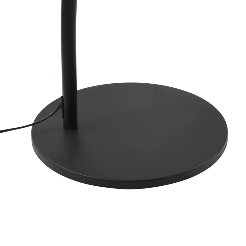 B-Ware Lucande Bogenleuchte Stehlampe LED schwarz Metall dimmbar Schalter Kabel